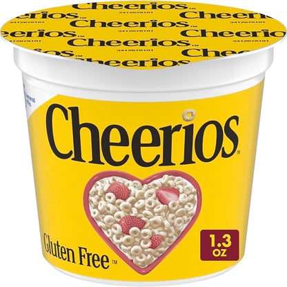 Cheerios Gluten-Free Cereal Single Serve, 10 x 6 x 1.3 oz Case - Breakfast Foods