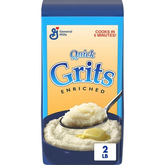 Pillsbury Quick White Pillsbury Quick Grits Bulk Enriched White Corn Cereal, 12 x 2 lb Case - Breakfast Foods