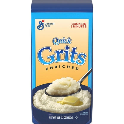 Pillsbury Quick White Pillsbury Quick Grits Bulk Enriched White Corn Cereal, 12 x 2 lb Case - DOT product image 3