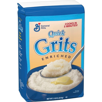 Quick Grits White Pillsbury Quick Grits Bulk Enriched White Corn Cereal, 8 x 5 lb Case - DOT product image 5
