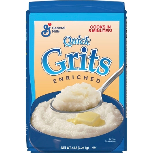 Quick Grits White Pillsbury Quick Grits Bulk Enriched White Corn Cereal, 8 x 5 lb Case - DOT product image 4