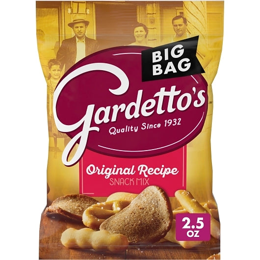 Gardettos Original Recipe Snack Mix, 36 x 2.5 oz Case - Snacks