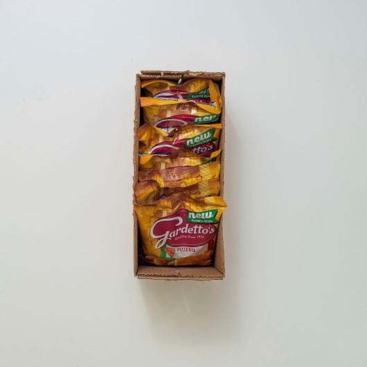 Gardetto's Pizzeria Snack Mix, 7 x 5 oz Case - GS1 open-case image
