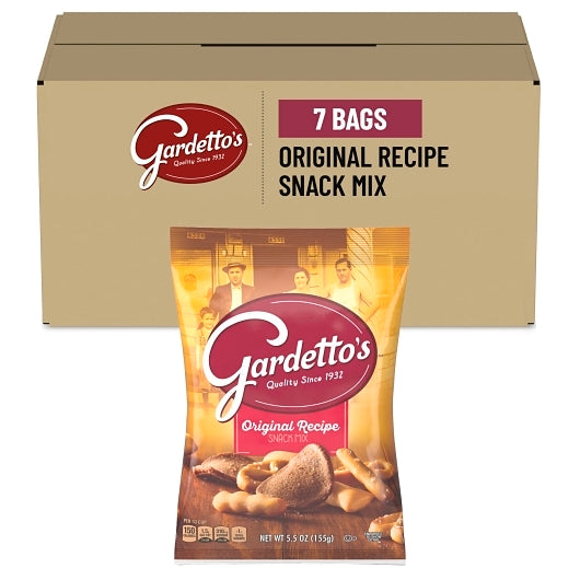 Gardettos Original Recipe Snack Mix, 7 x 5.5 oz Case - Snacks