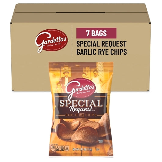 Gardetto's Garlic Rye Chips Snack Mix, 7 x 4.75 oz Case - Popcorn, Pretzels & Snack Mix