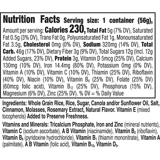 (Price/CASE)Cinnamon Chex 16000-14883 Cinnamon Chex(R) Cereal Si - DOT product image 20