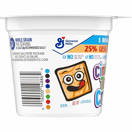 Cinnamon Toast Crunch 25% Less Sugar Cereal Single Serve, 60 x 2 oz Case - DOT product image 6