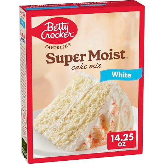Betty Crocker Super Moist White Cake Mix, 12 x 14.25 oz Case - DOT product image 8