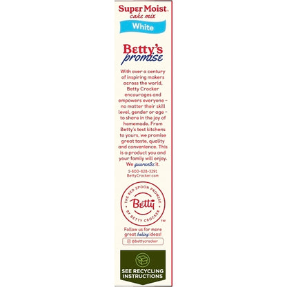 Betty Crocker Super Moist White Cake Mix, 12 x 14.25 oz Case - DOT product image 5