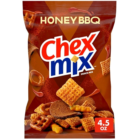 Chex Mix Savory Honey Bbq Snack Mix, 8 x 4.5 oz Case - Pantry Ingredients