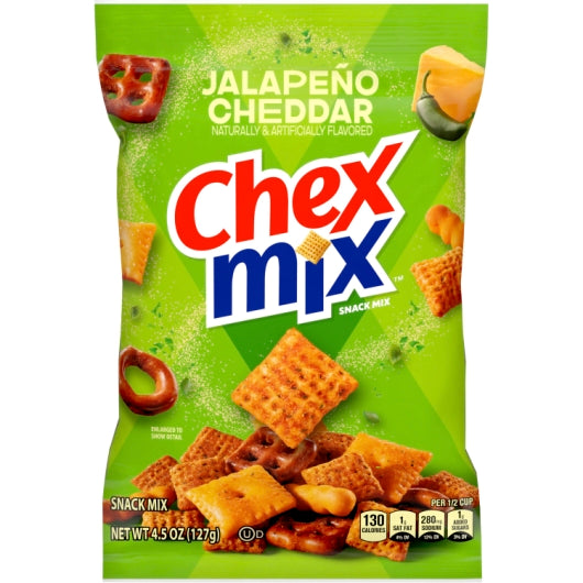 Chex Mix Spicy Jalapeno Cheddar Snack Mix, 8 x 4.5 oz Case - Popcorn, Pretzels & Snack Mix - image 2