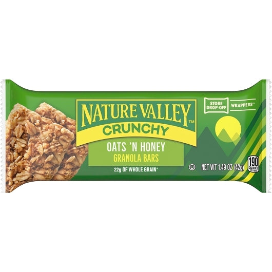 Nature Valley Oats 'N Honey Crunchy Granola Double Bar, 6 x 28 x 1.49 oz Case - DOT product image 7