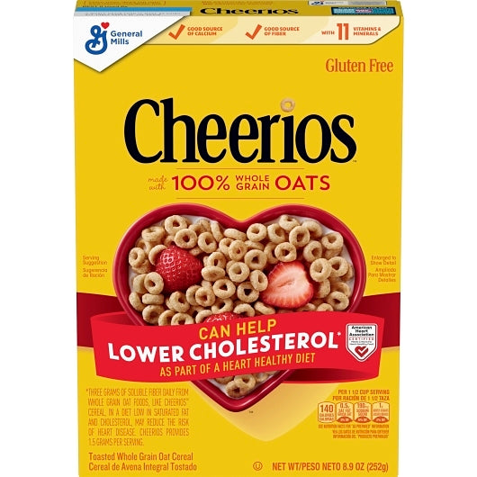 Cheerios Gluten-Free Cereal, 12 x 8.9 oz Case - Breakfast Foods