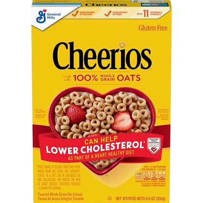 Cheerios Gluten-Free Cereal, 12 x 8.9 oz Case - Breakfast Foods