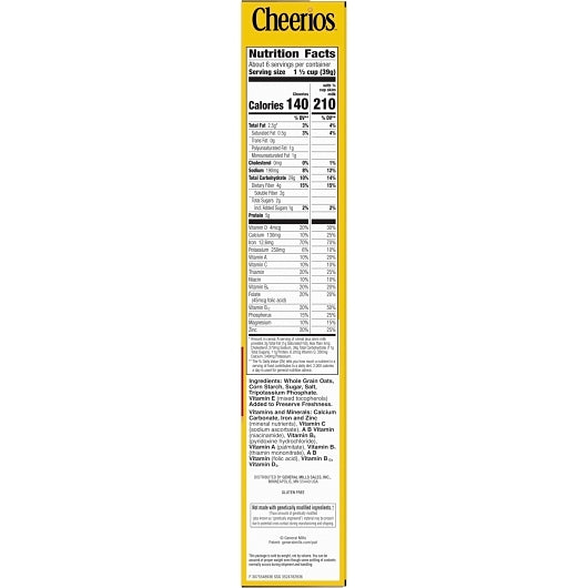 Cheerios Gluten-Free Cereal, 12 x 8.9 oz Case - DOT product image 7