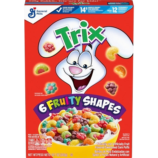 Trix Cereal, 12 x 10.7 oz Case - Breakfast Foods