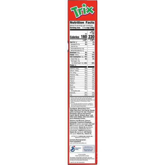 Trix Cereal, 12 x 10.7 oz Case - DOT product image 8