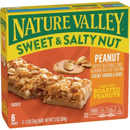 Nature Valley Sweet & Salty Nut Peanut Granola Bar, 12 x 6 x 1.2 oz Case - DOT product image 7