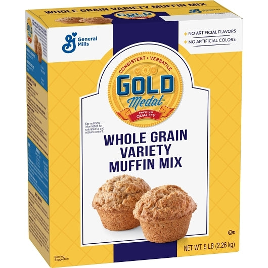 Gold Medal Whole Grain Variety Muffin Mix, 6 x 5 lb Case - DOT product image 4