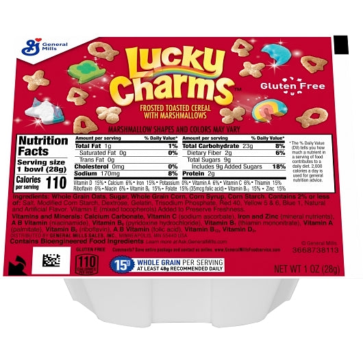 Lucky Charms Cereal, 96 x 1 oz Case - DOT product image 2
