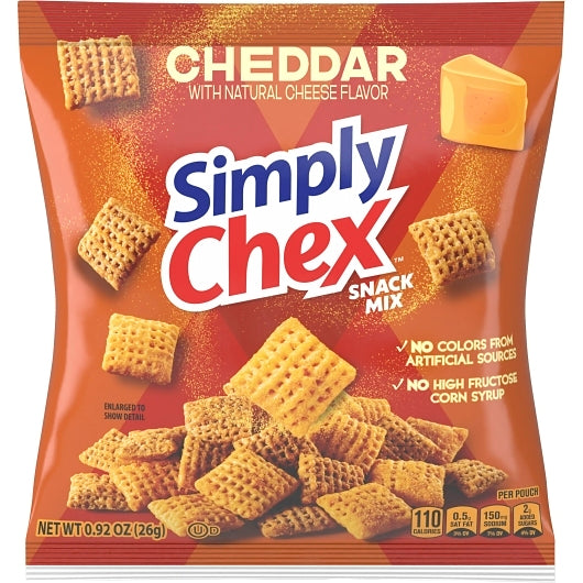 Chex Mix Simply Chex Cheddar Snack Mix, 60 x 0.92 oz Case - DOT product image 2