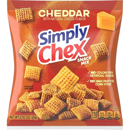 Chex Mix Simply Chex Cheddar Snack Mix, 60 x 0.92 oz Case - DOT product image 4