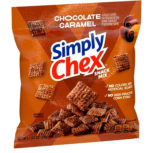 Chex Mix Simply Chex Snack Mix Chocolate Caramel, 60 x 1.03 oz Case - DOT product image 6