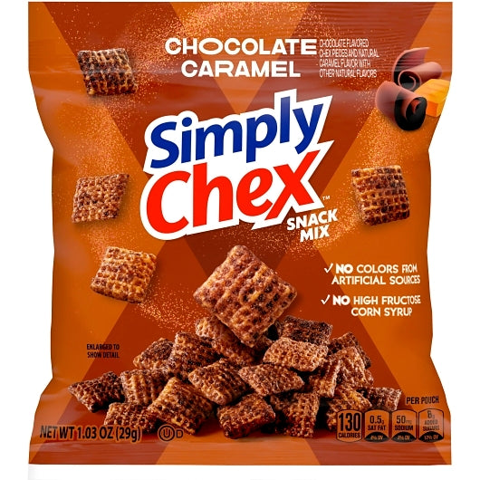Chex Mix Simply Chex Snack Mix Chocolate Caramel, 60 x 1.03 oz Case - DOT product image 5