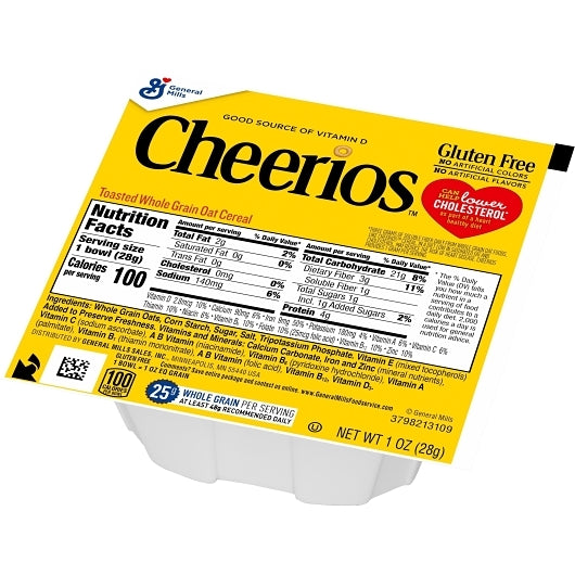 Cheerios Gluten-Free Whole Grain Oat Bowlpak Cereal, 96 x 1 oz Case - DOT product image 8