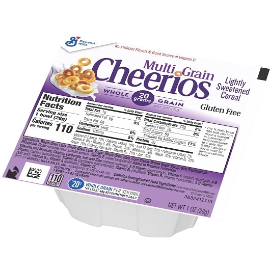 Cheerios Multigrain Bowl Pak Multi-Grain Cereal, 96 x 1 oz Case - DOT product image 8