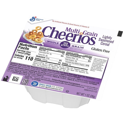 Cheerios Multigrain Bowl Pak Multi-Grain Cereal, 96 x 1 oz Case - DOT product image 8