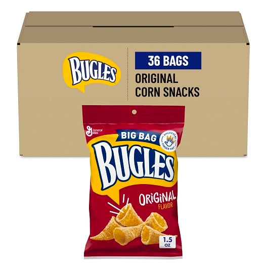 Bugles Big Bag Original Flavor, 36 x 1.5 oz Case - GS1 mobile-ready hero image