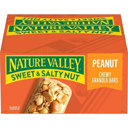 Nature Valley Sweet & Salty Nut Peanut Granola Bars, 8 x 16 x 1.2 oz Case - DOT product image 2