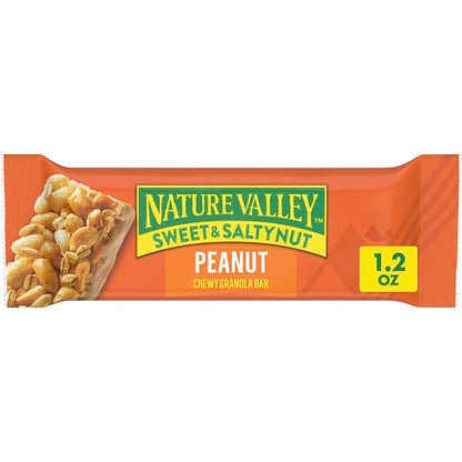 Nature Valley Sweet & Salty Nut Peanut Granola Bar, 12 x 6 x 1.2 oz Case - Snack Bars & Granola Bars