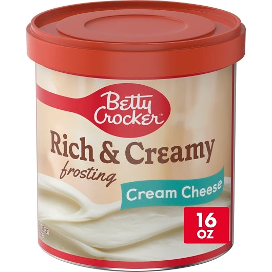 Betty Crocker Rich & Creamy Cream Cheese Frosting, 8 x 16 oz Case - Bakery & Desserts