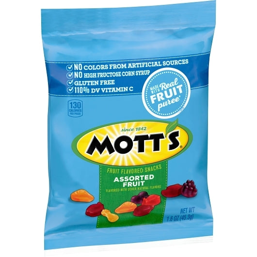 Motts Assorted Fruit Snacks, 144 x 1.6 oz Case - DOT product image 4