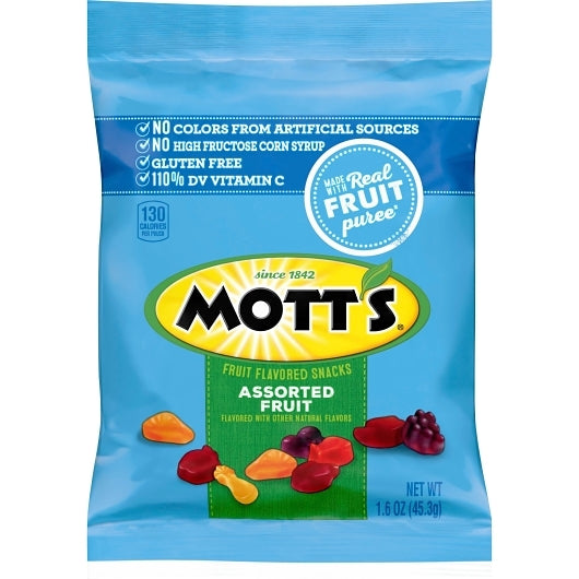 Motts Assorted Fruit Snacks, 144 x 1.6 oz Case - DOT product image 3