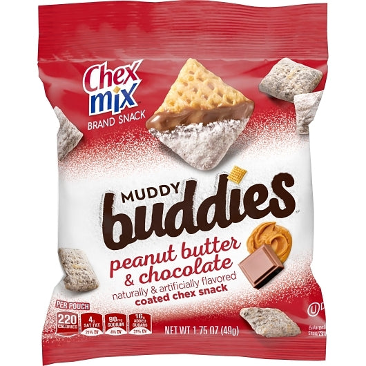 Chex Mix Muddy Buddies Peanut Butter & Chocolate Snack Mix, 60 x 1.75 oz Case - DOT product image 3