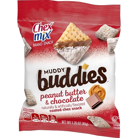 Chex Mix Muddy Buddies Peanut Butter & Chocolate Snack Mix, 60 x 1.75 oz Case - DOT product image 8