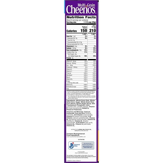 Cheerios Gluten-Free Multigrain Cereal, 10 x 12 oz Case - DOT product image 6