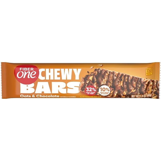 Fiber One Oats & Chocolate Granola Bar, 8 x 16 x 1.4 oz Case - DOT product image 4