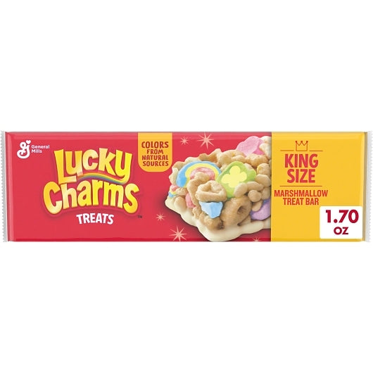 Lucky Charms Cereal Treat Bar, 8 x 12 x 1.7 oz Case - Breakfast Foods