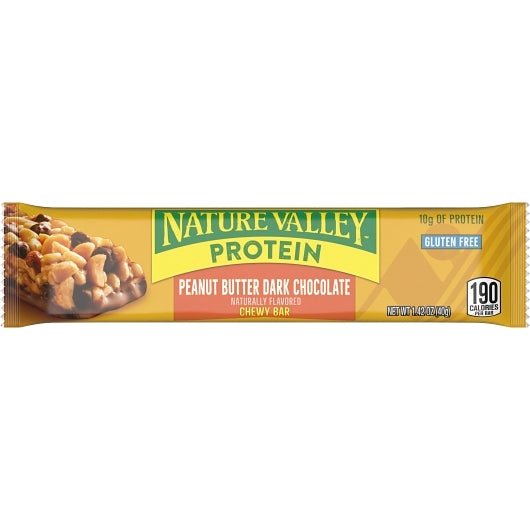 Nature Valley Peanut Butter Dark Chocolate Chewy Protein Bar, 8 x 16 x 1.42 oz Case - DOT product image 6