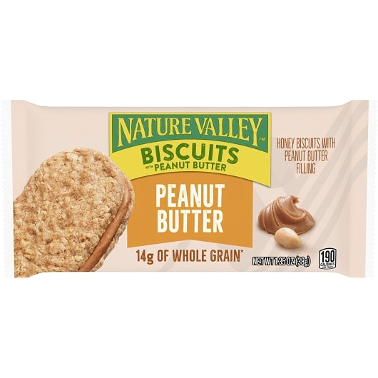 Nature Valley Biscuits With Peanut Butter, 6 x 16 x 1.35 oz Case - DOT product image 4