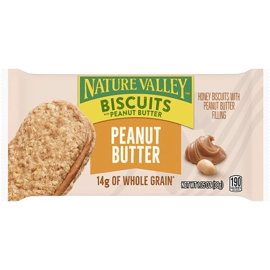 Nature Valley Biscuits With Peanut Butter, 6 x 16 x 1.35 oz Case - DOT product image 7