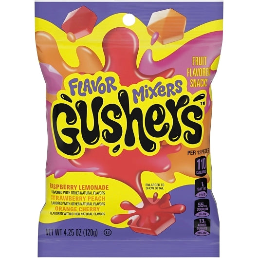 Gushers Fruit Gluten Free Mixed Flavors Fruit Snacks, 48 x 4.25 oz Case - DOT product image 2