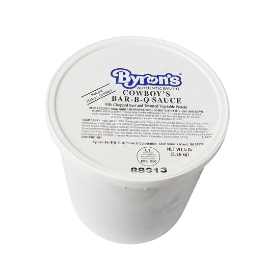 Byron's Chopped Beef with Cowboy Barbecue Sauce frozen prepared food case