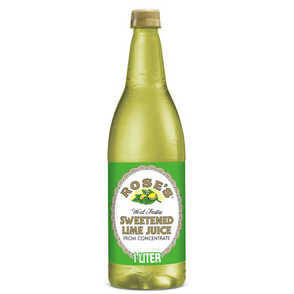 Roses Sweetened Lime Juice, 12 x 1 LT Case - Condiments & Sauces