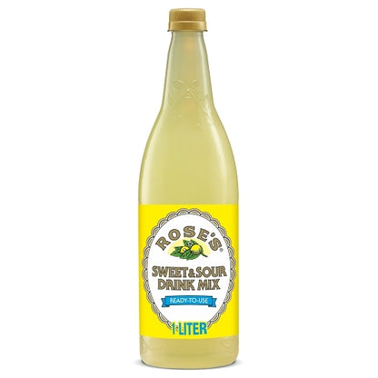 Rose's Sweet & Sour Cocktail Mixer, 12 x 1 LT Case - Beverages