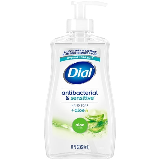 Dial Antibacterial Liquid Hand Soap Aloe, 3 x 4 x 11000 fl oz Case - Health & Personal Care